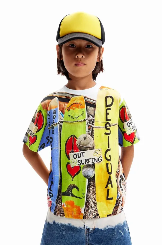 πολύχρωμο Παιδικό βαμβακερό μπλουζάκι Desigual Alexis Για αγόρια