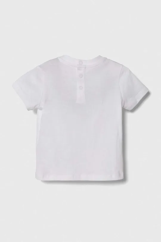 Pamučna majica kratkih rukava za bebe Guess bijela
