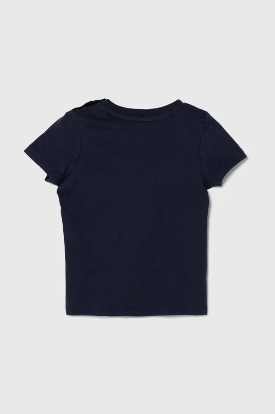 Otroška bombažna majica Guess mornarsko modra