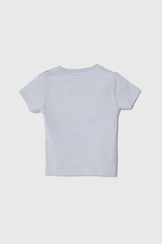 Guess t-shirt bawełniany niemowlęcy niebieski