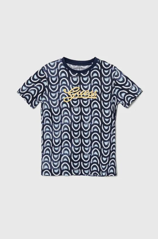 blu navy Guess t-shirt in cotone per bambini Ragazzi