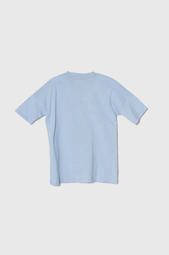 Дитяча бавовняна футболка Guess блакитний