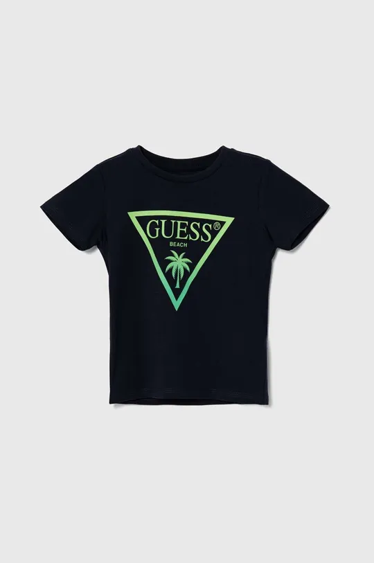 mornarsko modra Otroška kratka majica Guess Fantovski