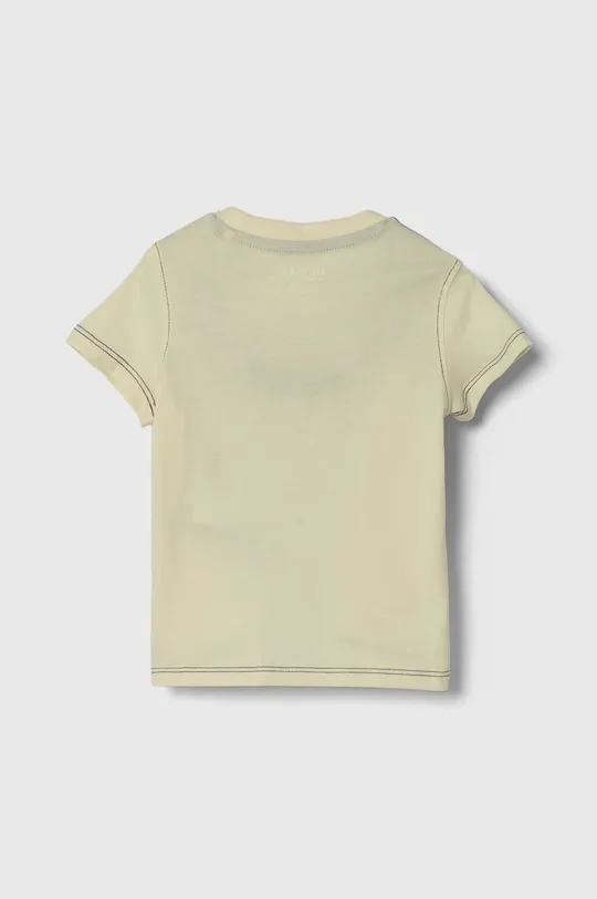 Guess t-shirt in cotone per bambini giallo