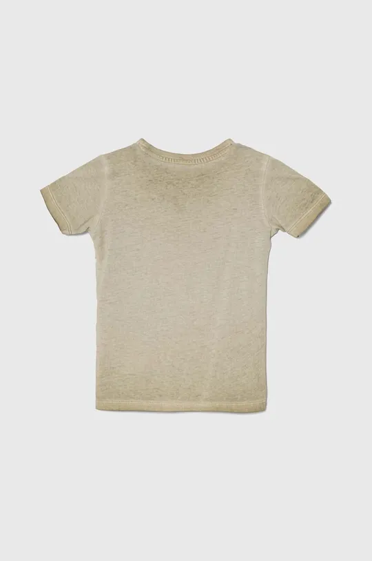 Guess t-shirt bawełniany dziecięcy beżowy