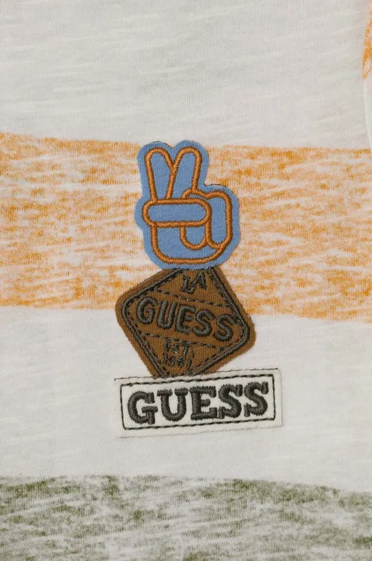 Otroška bombažna kratka majica Guess 100 % Bombaž