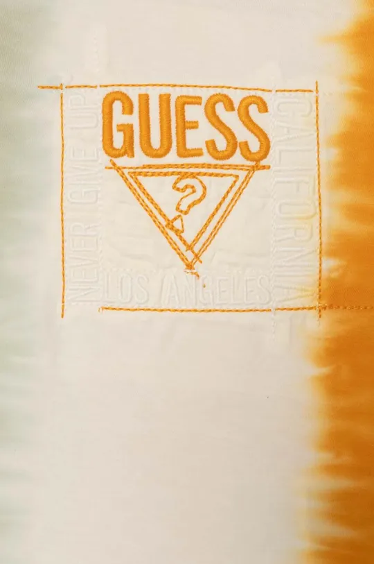 Otroška bombažna kratka majica Guess pisana