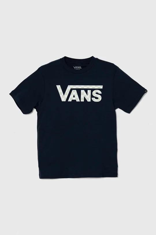 тёмно-синий Детская хлопковая футболка Vans BY VANS CLASSIC LOGO FILL BOYS Для мальчиков