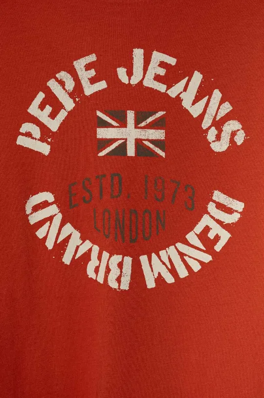 Dječja pamučna majica kratkih rukava Pepe Jeans RONAL 100% Pamuk