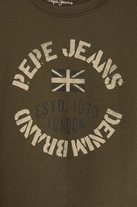 Παιδικό βαμβακερό μπλουζάκι Pepe Jeans RONAL 100% Βαμβάκι