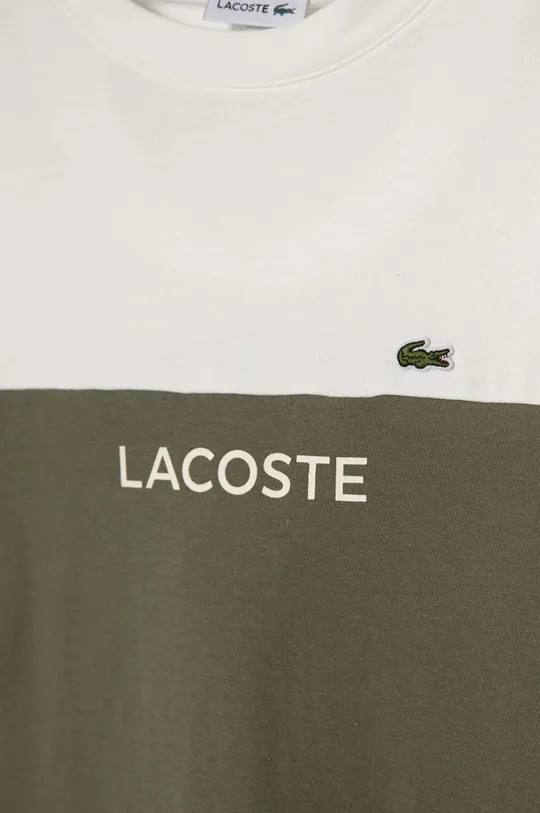 Otroška bombažna kratka majica Lacoste 100 % Bombaž