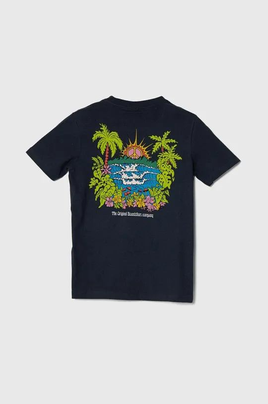 Бавовняна футболка Quiksilver ISLAND SUNRISE темно-синій