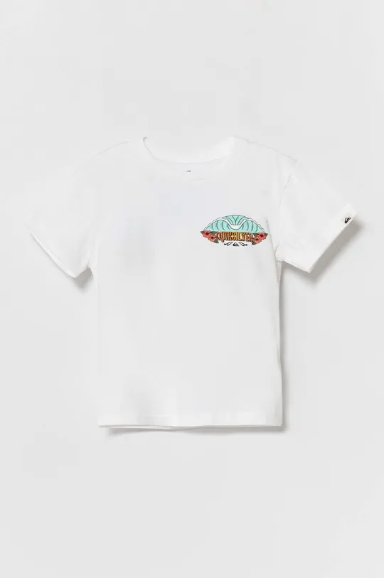 λευκό Παιδικό βαμβακερό μπλουζάκι Quiksilver TROPICALFADEBOY Για αγόρια