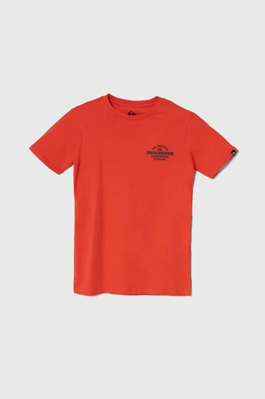 червоний Дитяча бавовняна футболка Quiksilver TRADESMITHYTH Для хлопчиків