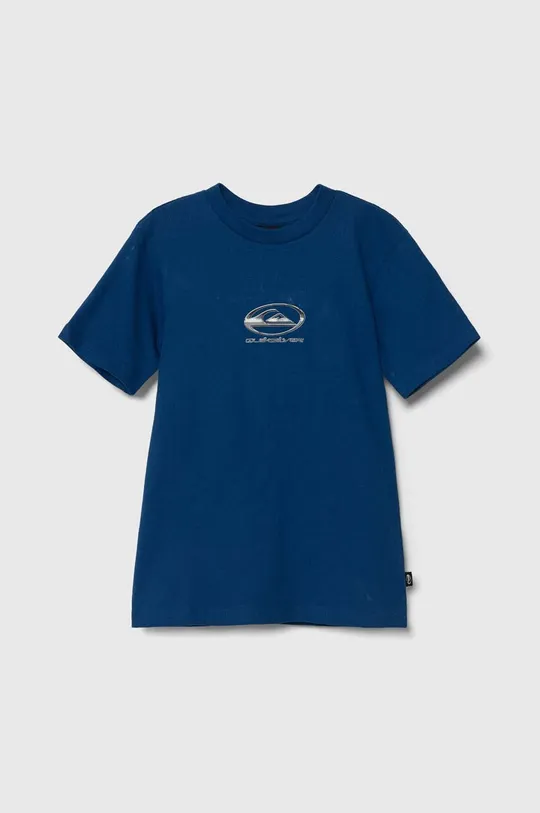 modra Otroška bombažna kratka majica Quiksilver CHROME LOGO Fantovski