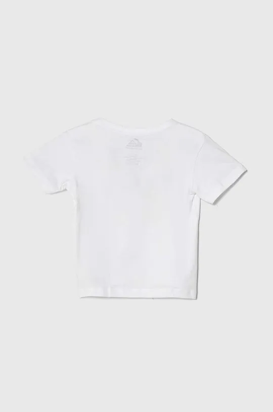 Otroška bombažna kratka majica Quiksilver BARKINGTIGERBOY bela