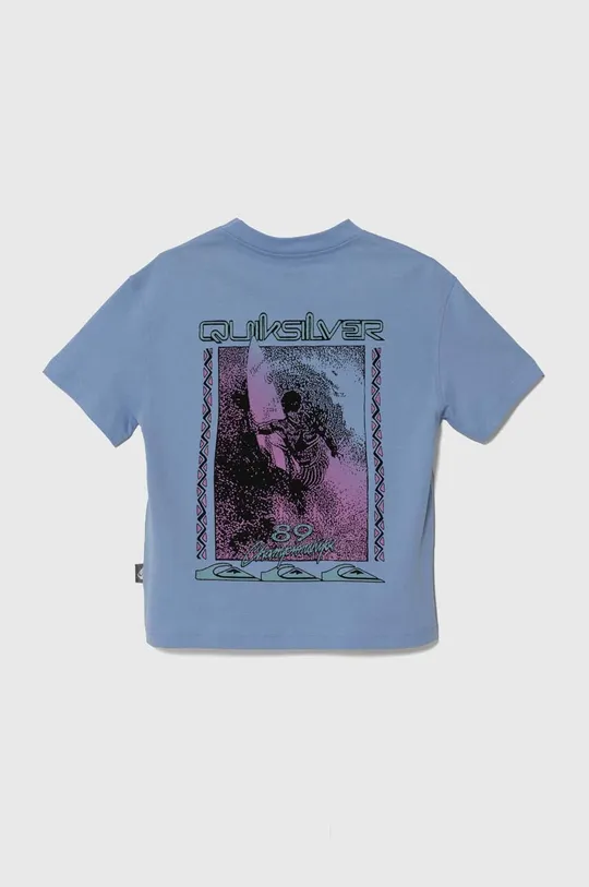 Quiksilver t-shirt bawełniany dziecięcy BACKFLASHSSYTH niebieski