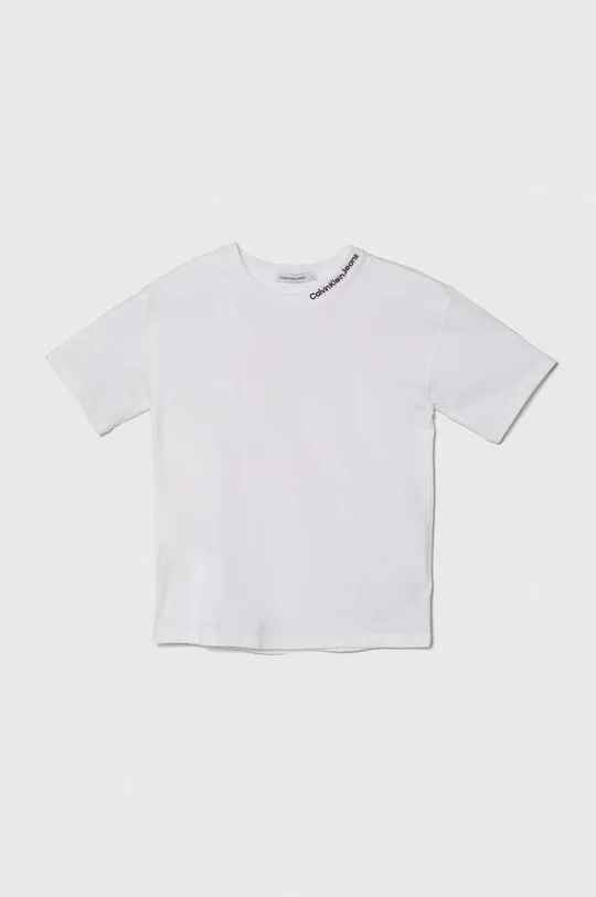 biela Detské tričko Calvin Klein Jeans Chlapčenský