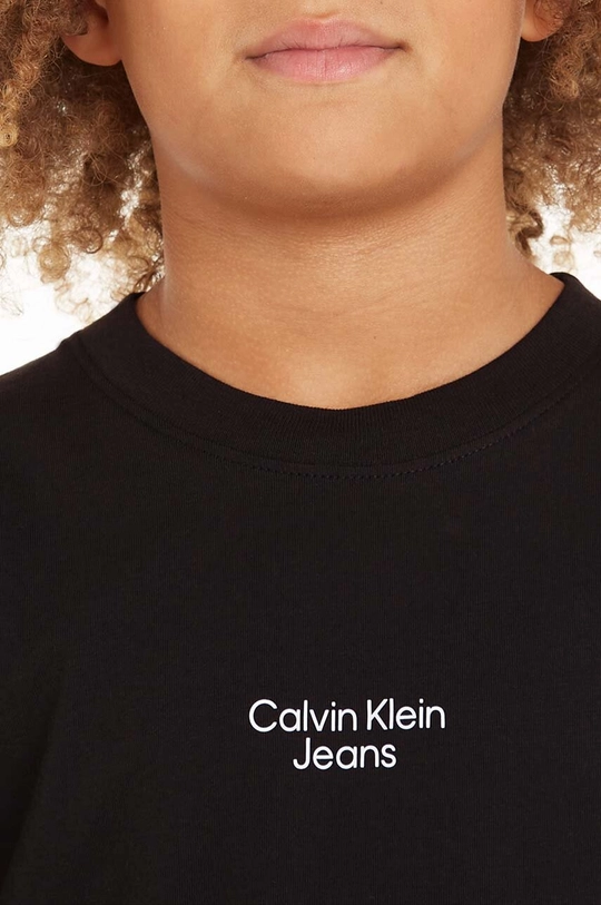 Dječja pamučna majica kratkih rukava Calvin Klein Jeans Za dječake