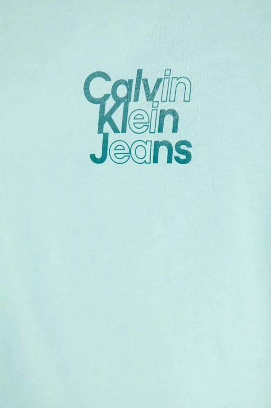 Otroška bombažna kratka majica Calvin Klein Jeans 100 % Bombaž