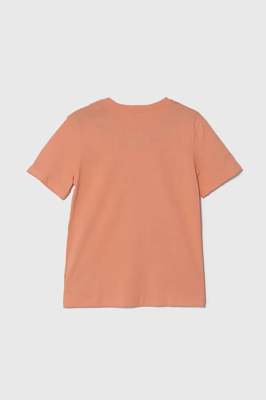 Dječja pamučna majica kratkih rukava Calvin Klein Jeans narančasta