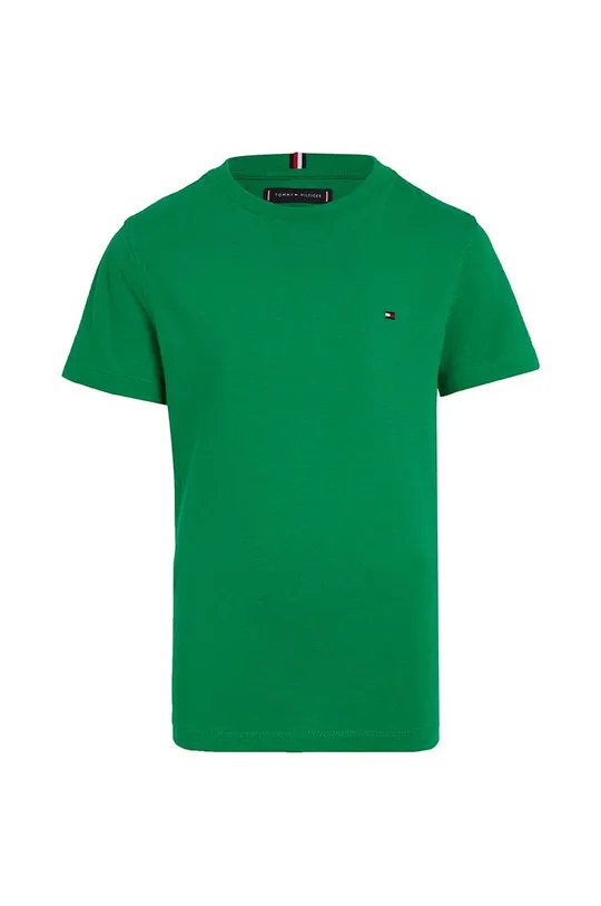 Детская хлопковая футболка Tommy Hilfiger зелёный