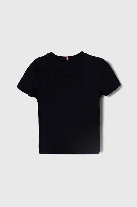Detské bavlnené tričko Tommy Hilfiger tmavomodrá