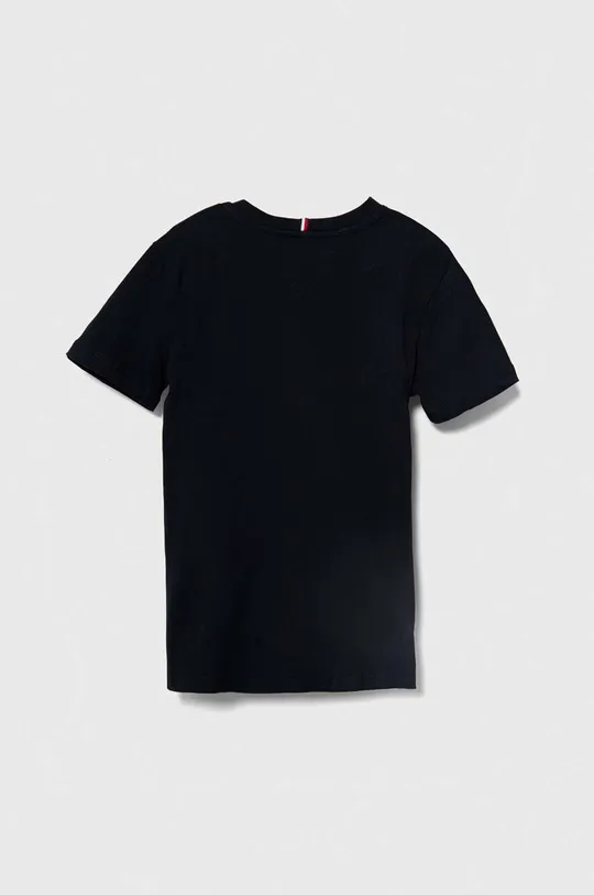 Tommy Hilfiger t-shirt bawełniany dziecięcy granatowy