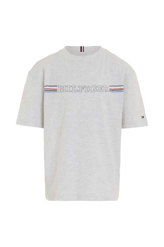 Tommy Hilfiger t-shirt bawełniany dziecięcy szary