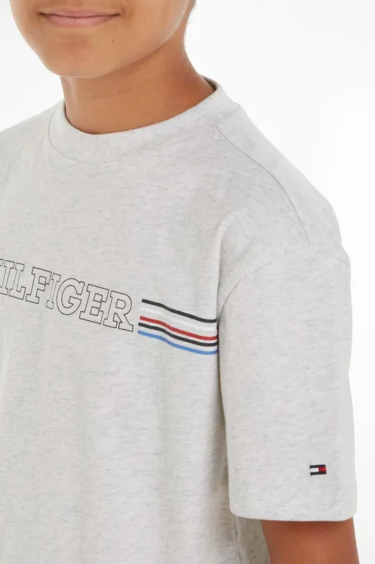 Detské bavlnené tričko Tommy Hilfiger Chlapčenský