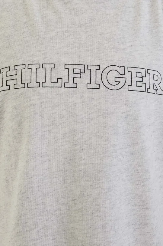siva Otroška bombažna kratka majica Tommy Hilfiger