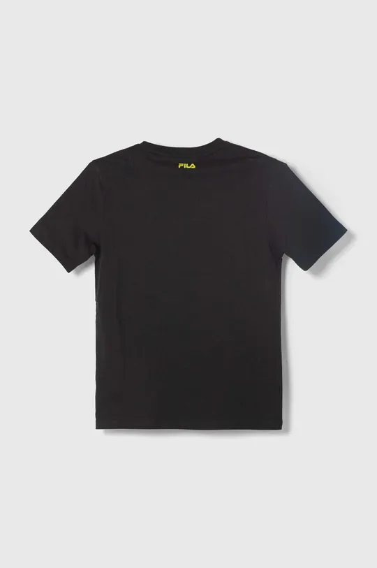Bombažna kratka majica Fila LEGDEN črna