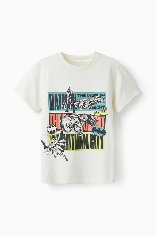 белый Детская хлопковая футболка zippy Для мальчиков