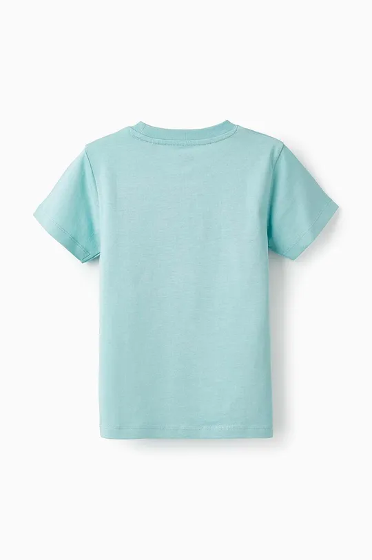 zippy t-shirt bawełniany dziecięcy turkusowy