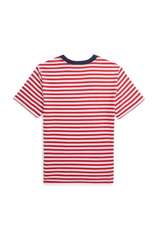 Dječja pamučna majica kratkih rukava Polo Ralph Lauren crvena