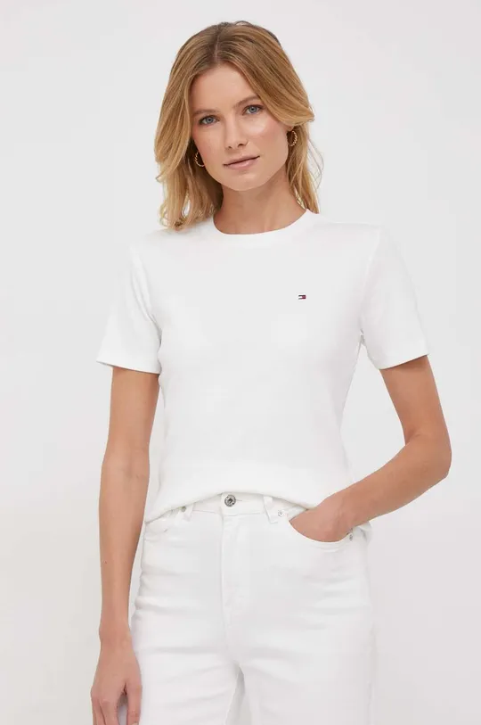 білий Бавовняна футболка Tommy Hilfiger