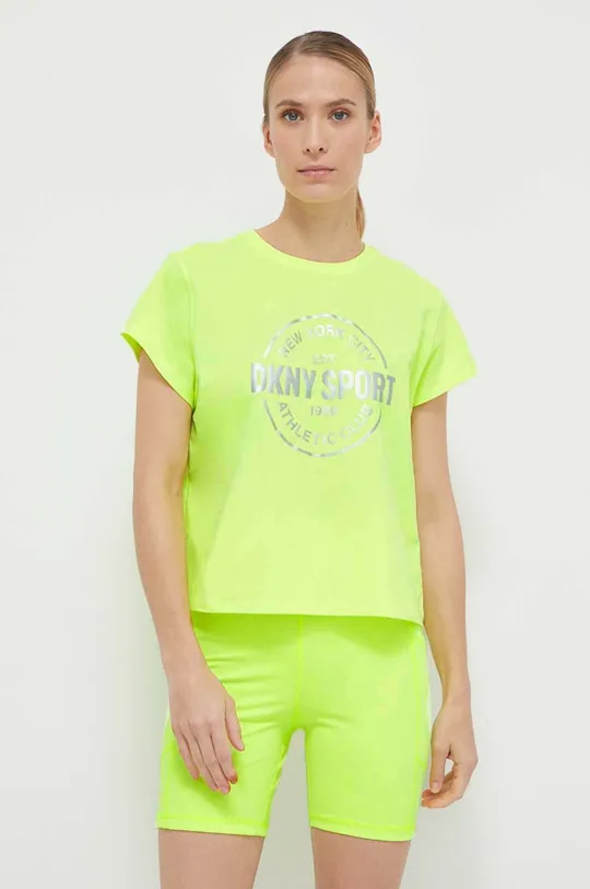 giallo Dkny t-shirt in cotone Donna