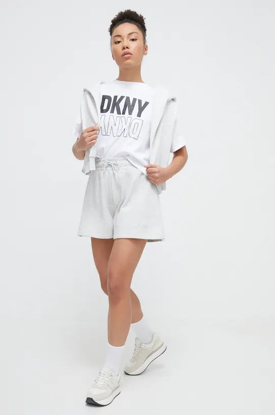 Dkny t-shirt in cotone bianco