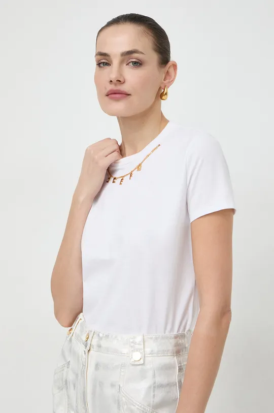λευκό Βαμβακερό μπλουζάκι Elisabetta Franchi