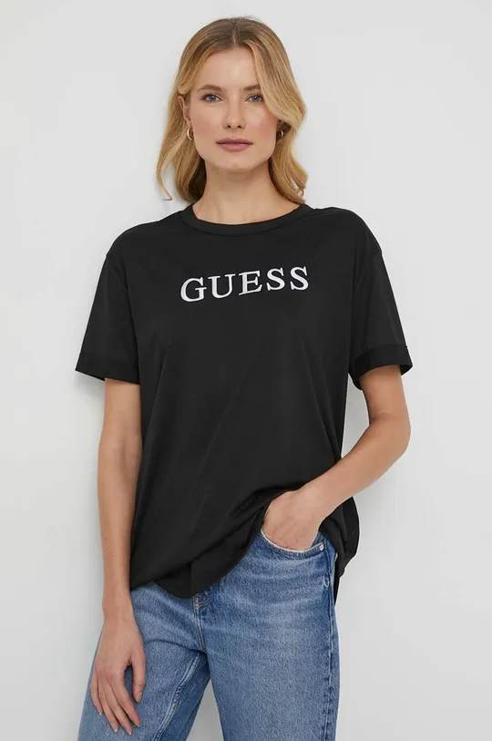 fekete Guess t-shirt DEANA Női