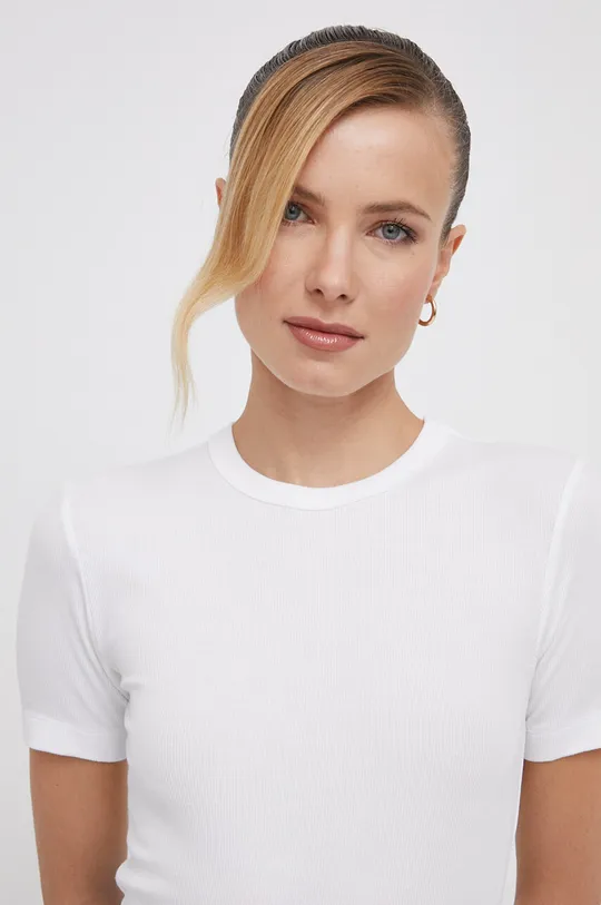 biały Calvin Klein t-shirt