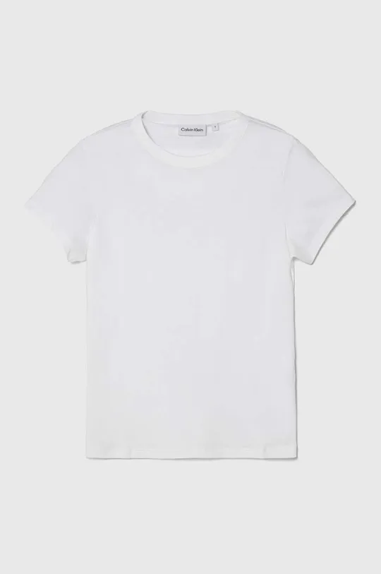 білий Бавовняна футболка Calvin Klein Жіночий
