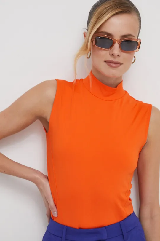 oranžová Body Calvin Klein Dámsky