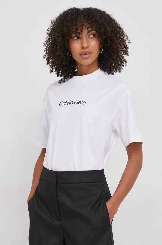 білий Бавовняна футболка Calvin Klein