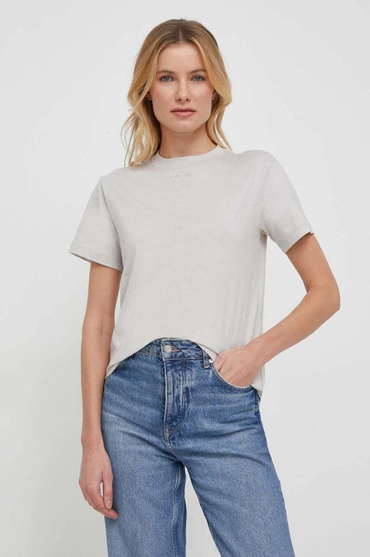 Calvin Klein t-shirt bawełniany szary