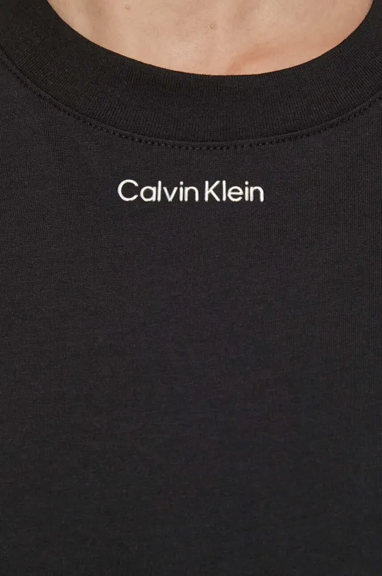 czarny Calvin Klein t-shirt bawełniany