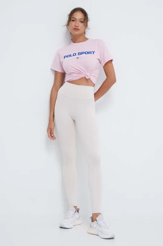 Polo Ralph Lauren t-shirt bawełniany różowy