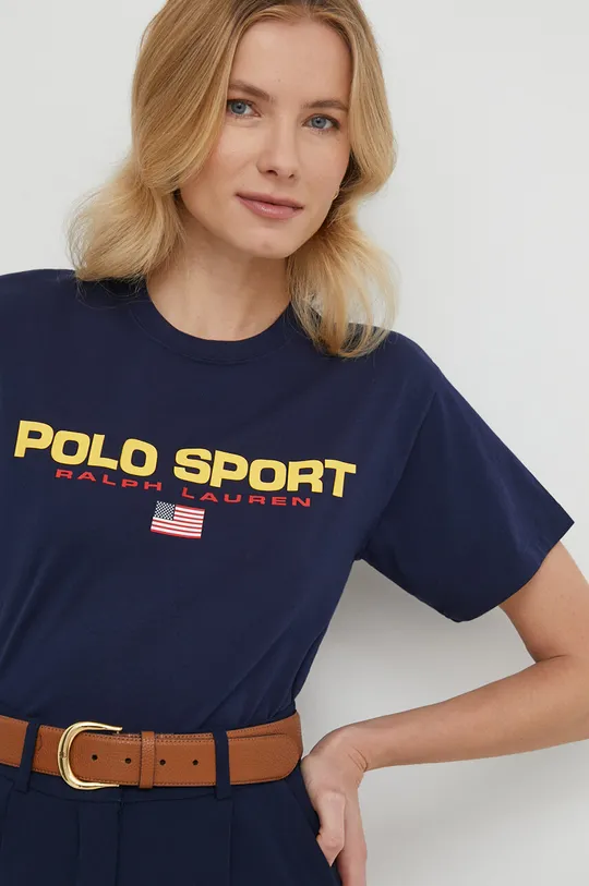 темно-синій Бавовняна футболка Polo Ralph Lauren
