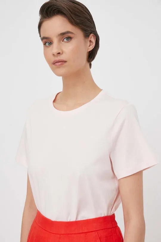 różowy Lauren Ralph Lauren t-shirt bawełniany