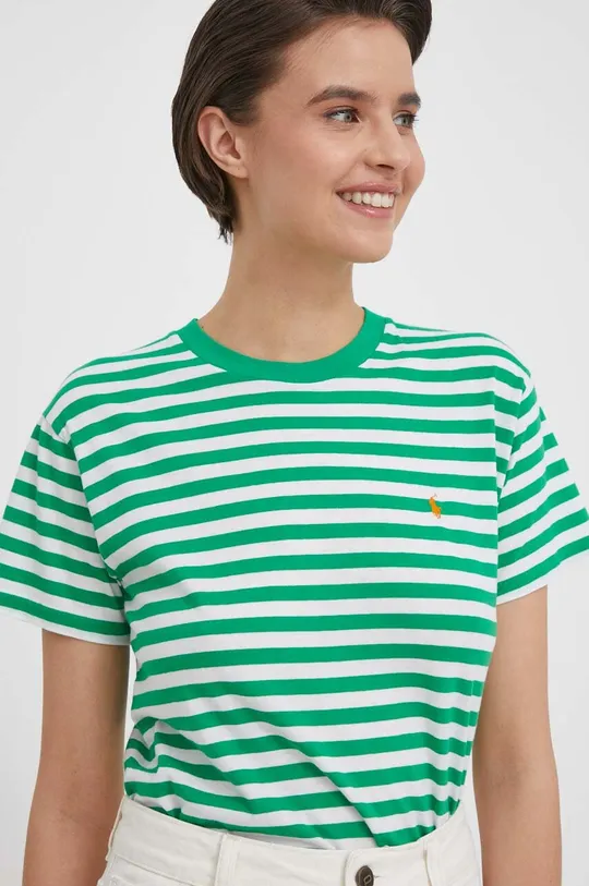zelena Bombažna kratka majica Polo Ralph Lauren